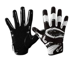 Men's Black and White Gloves